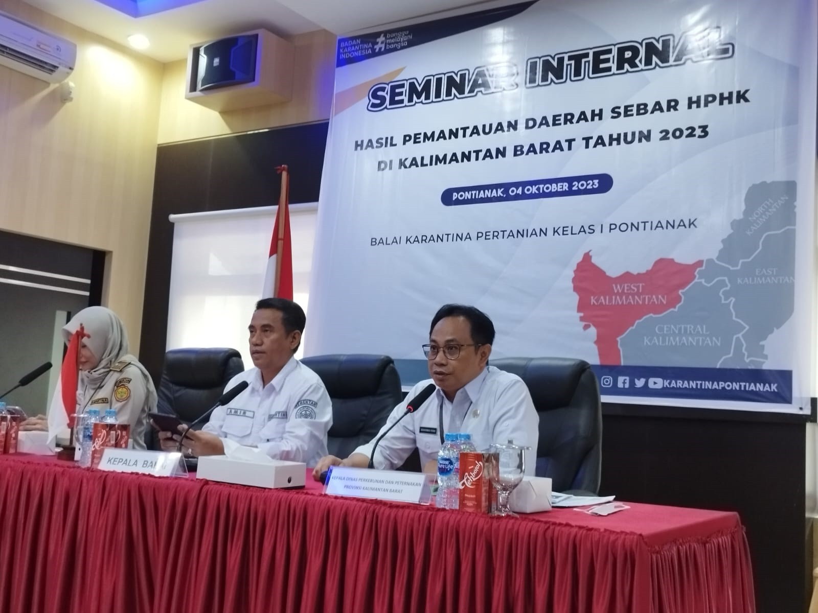 Kadisbunak Kalbar jadi pembicara seminar internal Karantina Pertanian